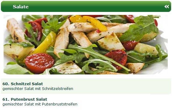 Knackige Salate beim Hauptstadt Schnitzel Lieferservice Berlin